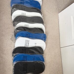 Pedicure disposable slipper - Black, White, Blue